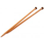 Pletací jehlice bambusové rovné č. 10 mm
