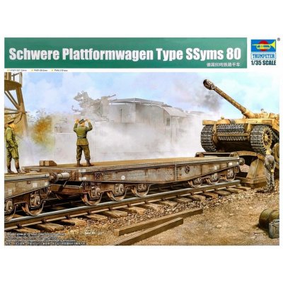 Trumpeter Schwere Plattformwagen Type SSyms 80 1:35