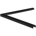 Hahn Steel Madlo na sklo T16,0–17,5 mm, délka 200 mm – rohový prvek, Satin-ELOX, hliník – Zboží Mobilmania