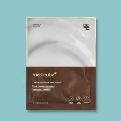 MEDICUBE Deep Peptide Radiance Mask Rozjasňující peptidová maska 27 ml – Zboží Dáma