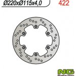NG brzdový kotouč zadní YAMAHA YZ/ YZF do 98 (220X115X4) – Zboží Mobilmania