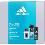 Adidas Ice Dive EDT 50 ml + deospray 150 ml + sprchový gel 250 ml dárková sada – Hledejceny.cz