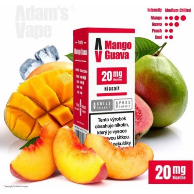 Adams vape Salt Mango Guava 10 ml 20 mg – Hledejceny.cz