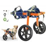 E-CrossStu ​ Invalidní vozík pro psa zadní nohy s tlumicími koly pro zraněné a postižené psy 15,8-21,7 kg střední VEVOX25 – Zboží Dáma