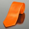 Kravata AMJ kravata pánská jednobarevná KU0030 oranžová