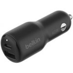 Belkin BOOST CHARGE™ 42W Duální Power Delivery PPS nabíječka do auta - 30W USB-C & 12W USB-A, černá CCB005BTBK – Zboží Mobilmania