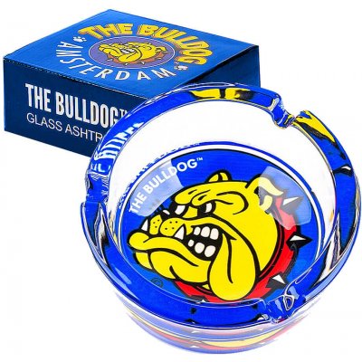 The Bulldog Original Modrý Skleněný Popelník – Zboží Dáma