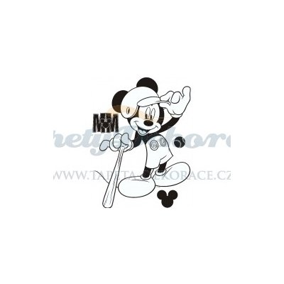 AG Design AGF00860 Samolepicí dekorace Mickey mouse velour (65 x 85 cm)