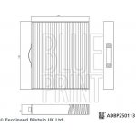 Filtr vzduchu v interiéru BLUE PRINT ADBP250113 – Hledejceny.cz