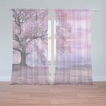Sablio Záclony Růžový strom: 2ks 150x250cm – Hledejceny.cz