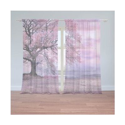 Sablio Záclony Růžový strom: 2ks 150x250cm – Hledejceny.cz