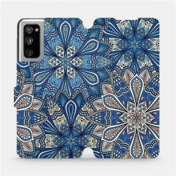 Pouzdro Mobiwear parádní flip Samsung Galaxy S20 FE - V108P Modré mandala květy