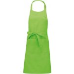 Kariban Zástěra Sommelier K890 s laclem COT20K89012299-lime Zelená lime – Hledejceny.cz