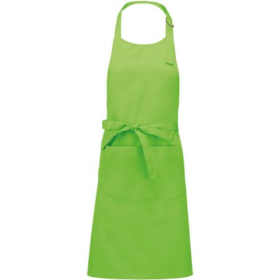 Kariban Zástěra Sommelier K890 s laclem COT20K89012299-lime Zelená lime – Hledejceny.cz