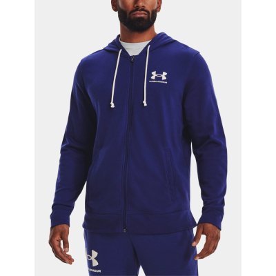 Under Armour Rival Terry LC Zip Sonar Blue/Onyx White