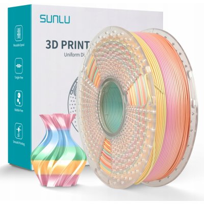 Sunlu SILK PLA+ 1.75 mm Rainbow Rainbow 05 1kg – Zboží Živě