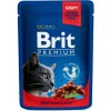 Brit premium cat beef stew peas v omáčce 100 g