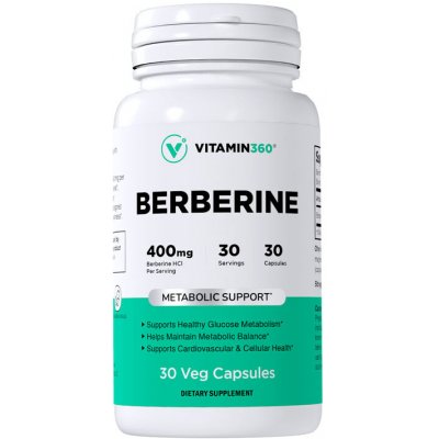 Vitamin360 Berberin 30 Veg Kapslí – Hledejceny.cz
