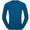 Pánské sportovní tričko Zajo Bjorn Merino Tshirt LS Poseidon Blue