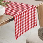 Biante bavlna běhoun Olivia OL-008 Červeno-bílá Kostka malá 20x120cm – Zboží Dáma