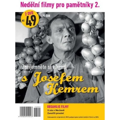 Nedělní filmy pro pamětníky 2. - Josef Kemr - 2 DVD pošetka