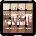 NYX Professional Makeup Ultimate Shadow Palette oční stíny Warm Neutrals 16 ks – Zboží Dáma