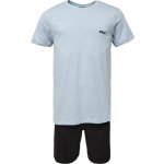 Fila Set Short Sleeves T-Shirt and Short Pants In Jersey světle modrá černá – Zboží Dáma