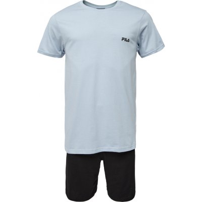 Fila Set Short Sleeves T-Shirt and Short Pants In Jersey světle modrá černá – Zboží Dáma