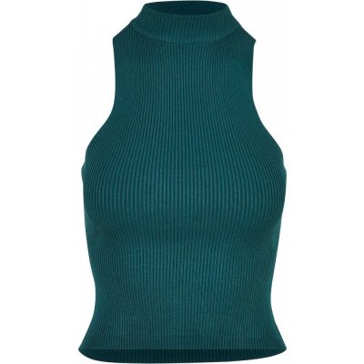 Ladies Short Rib Knit Turtleneck jasper