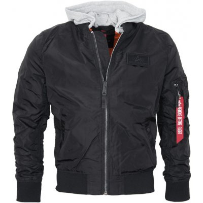 Bunda Alpha Industries MA-1 TT Hood BP Ref. černá – Zboží Mobilmania