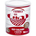 Sokol Falco Farmka Dog kusy svaloviny v hovězím 400 g – Sleviste.cz