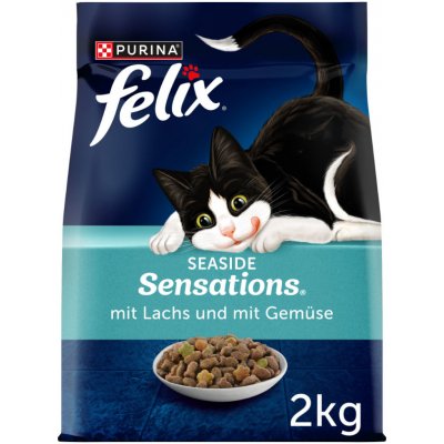 Felix Seaside Sensations losos treska tmavá a zelenina 4 x 2 kg