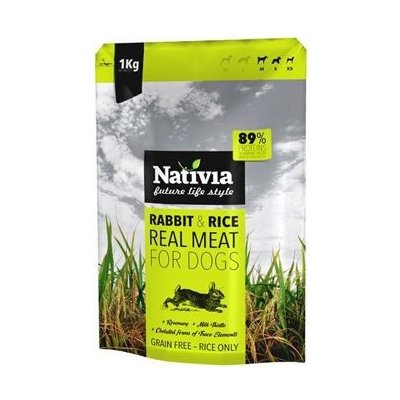 Nativia Real Meat rabbit & rice 8 kg – Hledejceny.cz