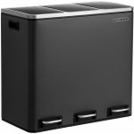 Songmics Odpadkový koš Recycle černý – Zbozi.Blesk.cz
