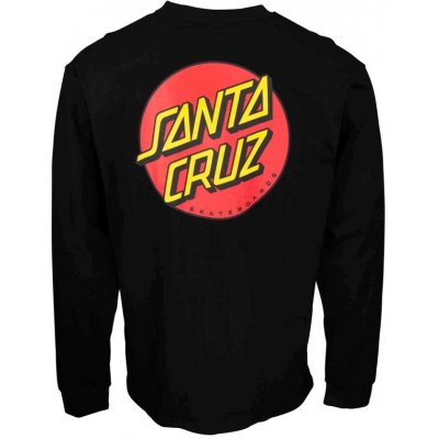 Santa Cruz Classic Dot Chest L/S T-Shirt Black – Hledejceny.cz