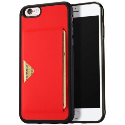 Pouzdro Dux Ducis se slotem na kreditní kartu iPhone 6 / 6S - červené – Zboží Mobilmania