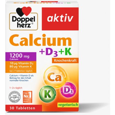 oppelherz Calcium + D3 + K 30 tablet – Hledejceny.cz