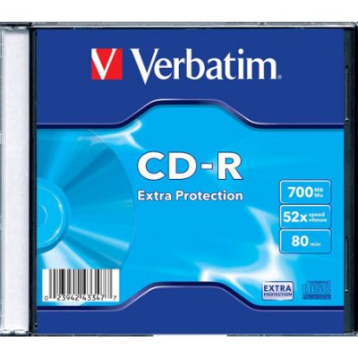Verbatim CD-R 700MB 16x, music, jewel, 1ks (43365) – Hledejceny.cz