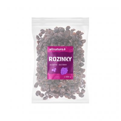 Allnature Rozinky sultánky 1 kg – Zbozi.Blesk.cz