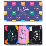 Happy Socks ponožky Mixed Cat Gift Set 3 Pack XMJA08-0100 – Zboží Mobilmania