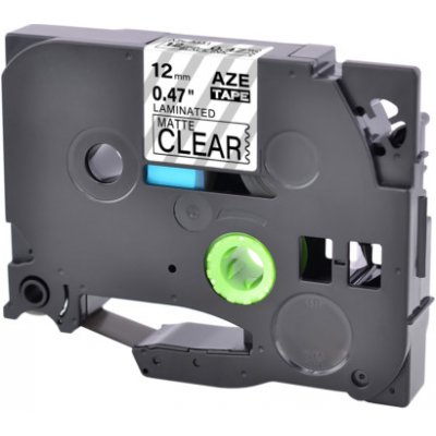 Alternativní páska pro Brother TZ-M31 + TZe-M31, 12 mm x 8 m, matný černý tisk + transparentní podklad – Hledejceny.cz