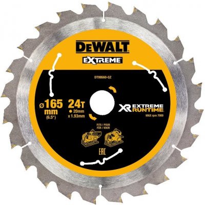 DeWALT DT99560 Pilový kotouč 165x20mm, 24 zubů FLEXVOLT – Hledejceny.cz