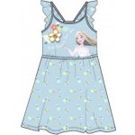 Sun City dívčí bavlněné letní šaty Ledové království Frozen Elsa modré – Zboží Dáma