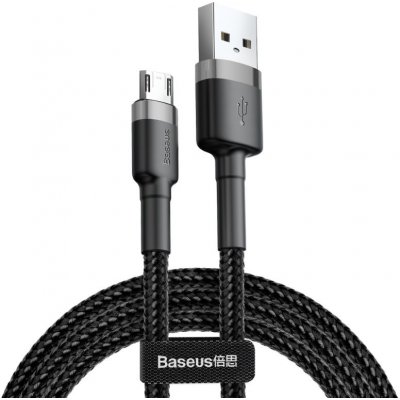 Levné Kryty Datový kabel Baseus Cafule Cable USB / Micro USB QC3.0 3A 2m černý – Zboží Mobilmania