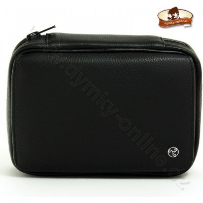 Rattray´s dýmkové pouzdro kožené na 3 dýmky tabák a příslušenství černé – Zboží Mobilmania