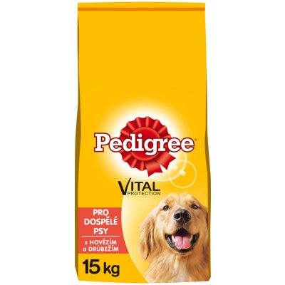 Pedigree Adult s hovězím a drůbežím 2 x 15 kg – Hledejceny.cz