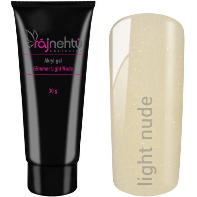 Ráj nehtů Akrylgel v tubě Glimmer Light Nude 30 g – Zbozi.Blesk.cz