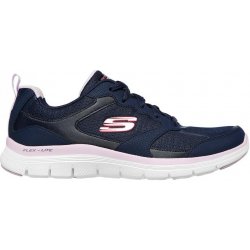 ! ! Skechers Flex Appeal 4 Active Flow Trainers Womens Navy/Pink