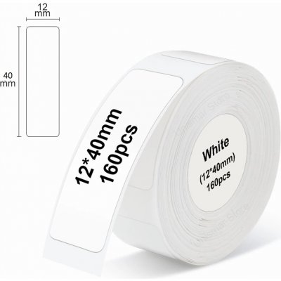 Niimbot štítky RP 12x40mm pro D11 a D110 bílé, 160ks – Zboží Dáma