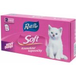 RollPap Soft papírové kapesníčky Kočička 2-vrstvé 100 ks